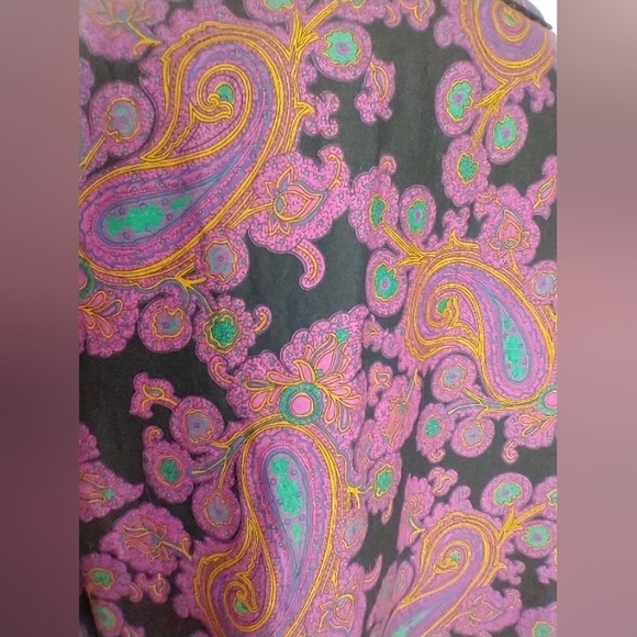 VINTAGE LONG PAISLEY BLOUSE - Picture 7 of 8